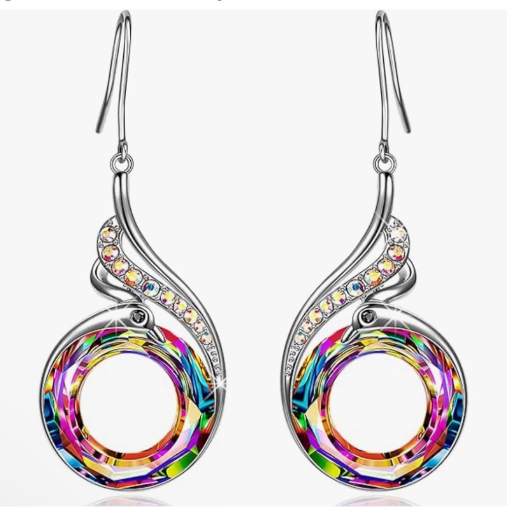 Kate Lynn "Rise from the Ashes Phoenix “Symbol of Luck & Renewal” Earrings - New